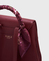 Laura Small Backpack in Burgundy