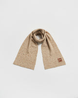 Flecked Yarn Taupe Scarf Wrap