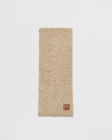 Flecked Yarn Taupe Scarf Wrap