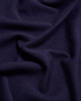 Triangle Blanket-Stitch Blue Scarf