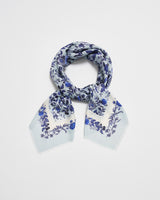 Ditsy Blue Folk Square Scarf