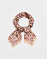 Paisley Folk Caramel Square Scarf