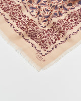 Paisley Folk Caramel Square Scarf