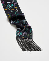 Wilderness Black Silky Scarf