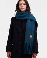 Cosy Teal Boucle Scarf