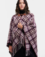 Caramel & Chocolate Check Cape