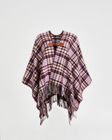 Caramel & Chocolate Check Cape