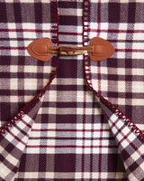 Caramel & Chocolate Check Cape