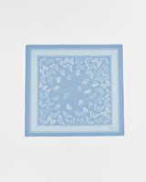 Blue Butterfly Jacquard Scarf