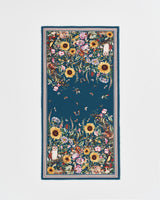 Dark Green Botanical Scarf