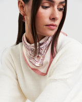 Eve Bee Pink Bandana Square Scarf