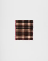 Check Hooded Scarf in Chocolate