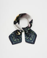 Niva Narrative Medium Square Scarf in Navy