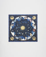 Zodiac Medium Square Scarf in Navy