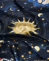 Zodiac Medium Square Scarf in Navy