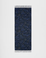Zodiac Long Fringed Scarf in Navy