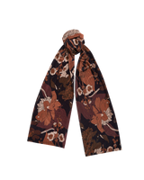 Deco Blooms Black Velvet Scarf
