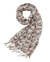 A Night's Tale Woodland Crystal Grey Heavy Weight Scarf