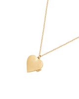 Swallow Heart Locket Chain Necklace
