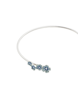 Forget Me Not Silver Bangle