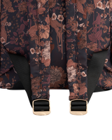 Deco Blooms Large Black Backpack