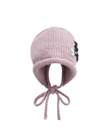 Forget-Me-Not Knitted Lilac Bonnet