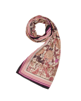 Deco Blooms Candy Stripe Border Midweight Scarf