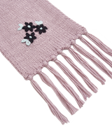 Forget-Me-Not Knitted Lilac Scarf