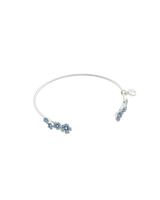 Forget Me Not Silver Bangle