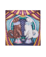 Catherine Rowe Pet Portraits Doodle Silk Square Scarf
