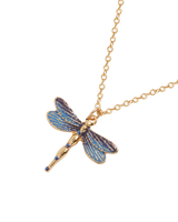 Dragonfly Crystal Necklace