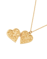 Swallow Heart Locket Chain Necklace