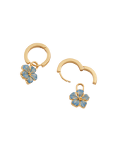 Flower Huggie Earrings