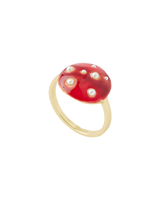 Enamel Mushroom Ring