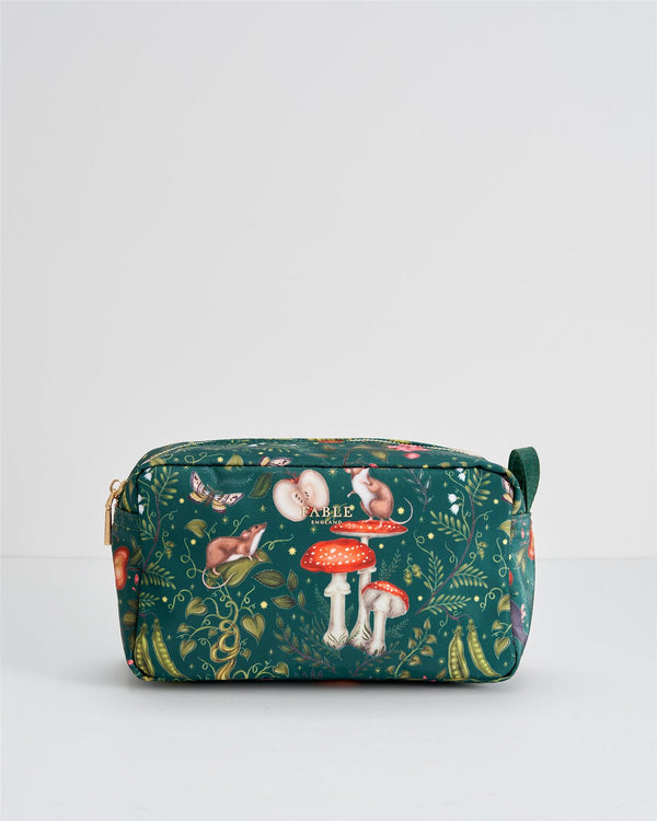Catherine Rowe Into the Woods Green Travel Pouch