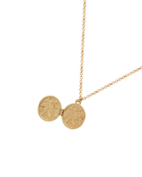 Fox & Acorn Oval Chain Locket Necklace