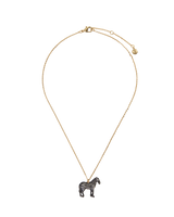 Zebra Pendant Necklace