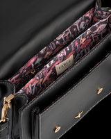 Magical Mushroom Black Satchel