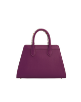 Floral Engravings Large Plum Tote