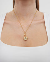 Aquarius Zodiac Spinner Necklace