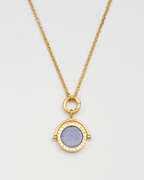 Aquarius Zodiac Spinner Necklace