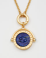 Cancer Zodiac Spinner Necklace