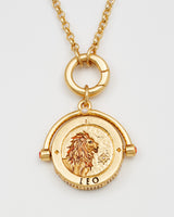 Leo Zodiac Spinner Necklace