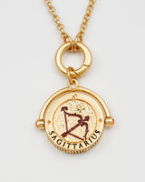Sagittarius Zodiac Spinner Necklace