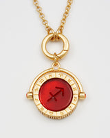 Sagittarius Zodiac Spinner Necklace