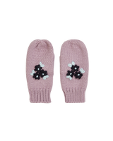 Forget-Me-Not Knitted Lilac Mittens