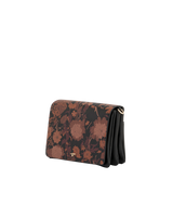 Deco Blooms Black Crossbody Handbag