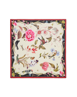 Wonderland Scene Ivory Square Scarf
