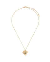 Swallow Heart Locket Chain Necklace