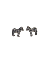 Zebra Stud Earrings